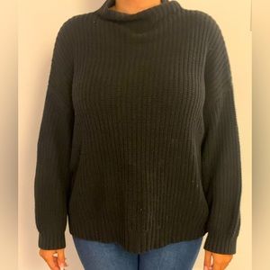 Black knitted sweater